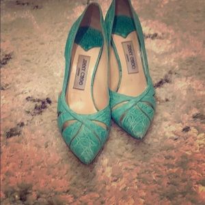Jimmy Choi Turquoise Shoes